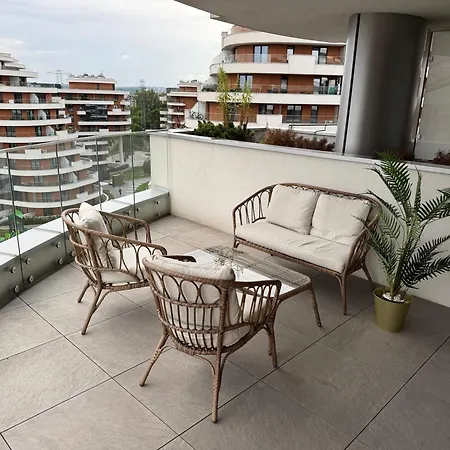 Deluxe Wislane Tarasy 2 I Parking Apartamento Cracovia